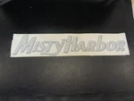 Misty Harbor 140507-02 Logo Decal Silver Blue 35 1/2" X 6 3/4" Marine Boat New. Price: $24.95.