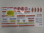 Aviara AV40 Sheet Set Of Warning / Caution Decal Labels 753710B Marine Boat New. Price: $59.95.
