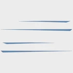 Chaparral Boat Deck Decals 14.02802 Light Blue Stickers (4 Pc) New. Price: $145.82.