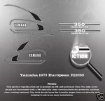 Yamaha 1973 RD350 European Decal Graphic Set Like Nos New. Price: $69.85.