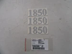 Lund 1850 Decal (set Of 3) 5/8" X 3/4" 1986386 Silver & Black Marine Boat New. Price: $24.95.