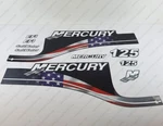 Mercury 125HP Efi Saltwater Usa Flag Edition Outboard Engine Decals Sticker Set New. Price: $52.49.