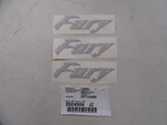 Lund Fury Decal (set Of 3) 6" X 1 7/8" 2024504 Silver & Black Marine Boat New. Price: $24.95.
