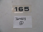 Triton 165 Raised Decal 1/4" X 1/2" 7604673 Black & White Marine Boat New. Price: $19.95.