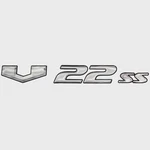 Suncatcher Boat Model Decal Sticker 73405318 V22SS Silver Black New. Price: $33.13.