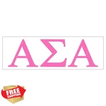 Pro-graphx Alpha Sigma Sorority Sticker Pink 2.5IN New. Price: $25.99.