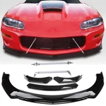 Gloss Black Front Bumper Lip Splitter & Strut Rods For 98-02 Chevy Camaro Z28 New. Price: $129.99.