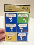 Vtg Hallmark Cards Snoopy Self Adhesive Seals Sheets 24 Stickers Open Nip Used. Price: $5.18.