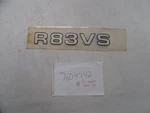 Ranger R83VS Raised Decal 9 7/8" X 1 5/8" 7604742 White Silver Black /gold New. Price: $29.95.