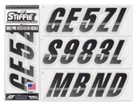 Stiffie Techtron Black/metallic Silver 3 Boat & Pwc Registration Decals Numbe New. Price: $23.95.