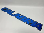 Calabria Boat Rear Decal Blue Silver Black 42 X 6 Inch River Water Resistant New. Price: $94.00.