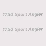 Crestliner 1750 Sport Angler Vinyl Boat Decals Pair New. Price: $30.13.