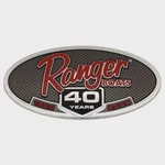Ranger Boat Raised Decal 206310 40 Years Plastic Emblem Sticker New. Price: $25.09.