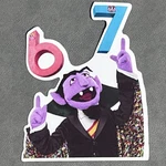 Sesame Street The Count 6 7 Vinyl Sticker 3 Funny Brain Rot New. Price: $5.00.