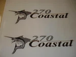 Wellcraft Coastal 270 Fishing Boat Decal Set New. Price: $44.30.