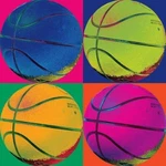 Four Basketball Wall Vinyl Decal Graphic (removable Adhesive Backing) New. Price: $16.95.