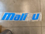 Emblem Malibu Blue-lg (missing "b") New. Price: $85.00.