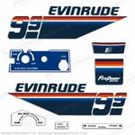 Fits Evinrude 1978 9.9HP Outboard Decal Kit Reproductions Stock Discontinued New. Price: $74.95.