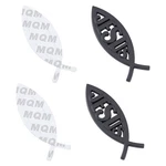 Superfindings 2 Sheets 1.3X4 Inch Black Zinc Alloy Jesus Fish Decal Sticker 3... New. Price: $10.86.