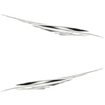 Crownline Boat Graphic Decal 44375 92 3/4 Inch Black Gray (2PC) New. Price: $155.26.