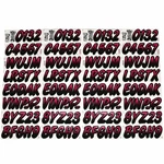 Stiffie Boat Number Id Decal WL36 Berry / Black X 2 Inch New. Price: $11.71.