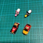 Discontinued Capsule Takara Tomy Disney Motors 4-CAR Set Minicar Used. Price: $87.99.