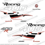 Mercury 400R Racing Decals - Black Silver Red Accent (flat) New. Price: $169.95.
