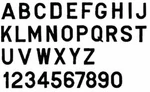 Seachoice 3" Gothic Letters & NUMBERS44; Black 74281 New. Price: $15.29.