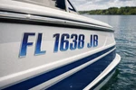 Blue Raised Boat Registration Numbers 3D Domed Decals & Jet Ski Water New. Price: $88.00.