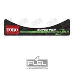 Toro Super Pro Recycler Ii Premium Vinyl Decal - 13" Wide X 3.25" Tall New. Price: $24.95.